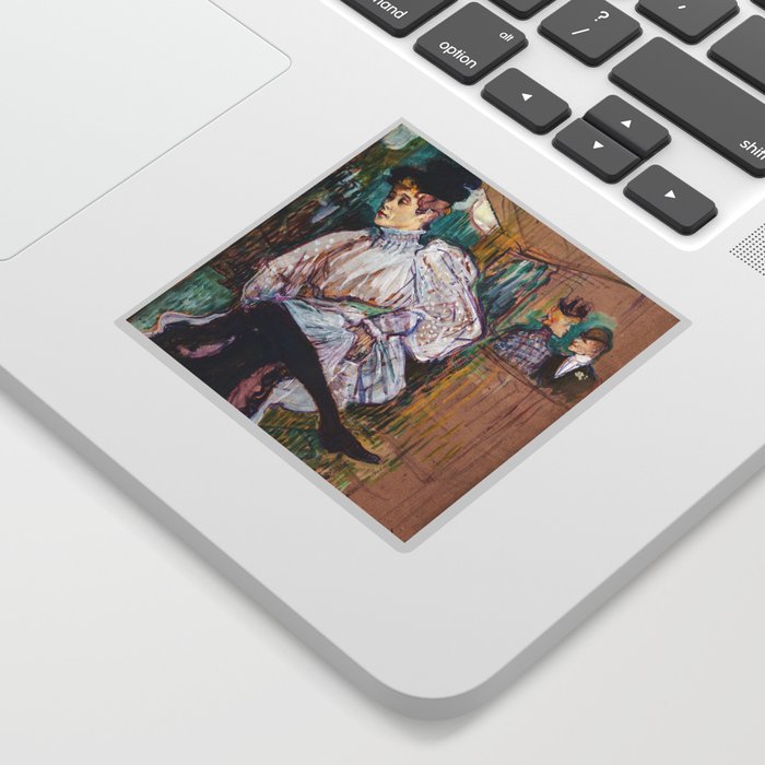 Toulouse-Lautrec - Jane Avril Dancing Sticker