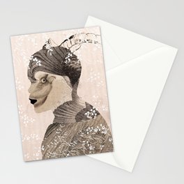 Transformations, Horned and Winged (A Collage Story) Stationery Card