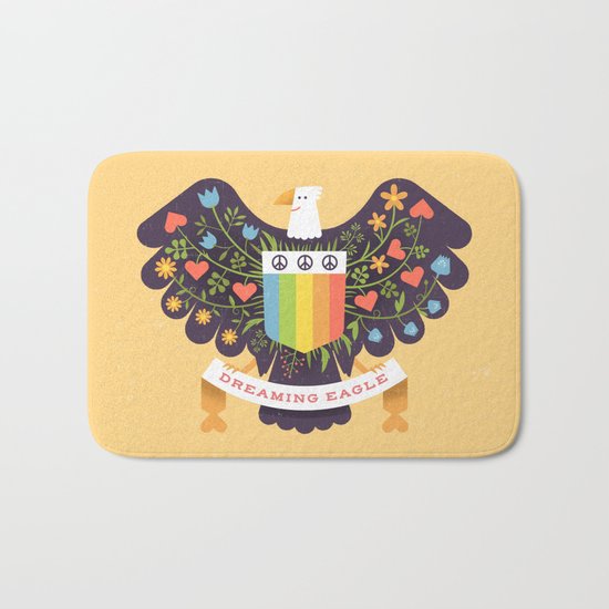 Dreaming (not Screaming) Eagle Bath Mat