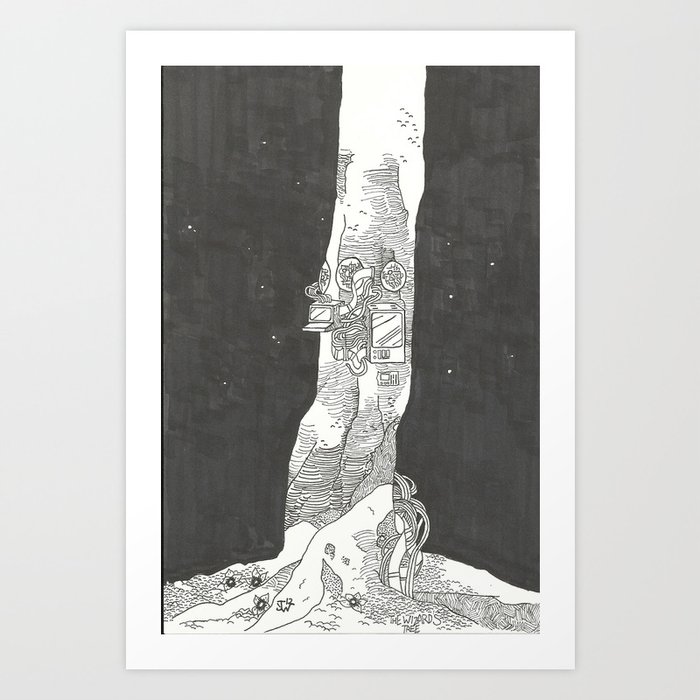 The Wizard's Tree Art Print