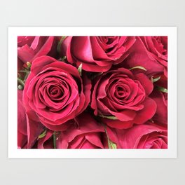 Red Rose Bouquet Art Print