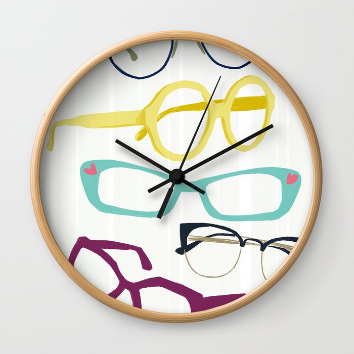 Glasses Wall Clock