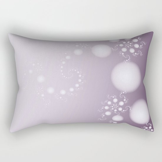 Fractal Pearls in Lavender Rectangular Pillow