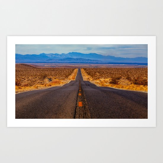 Desert Highway Art Print