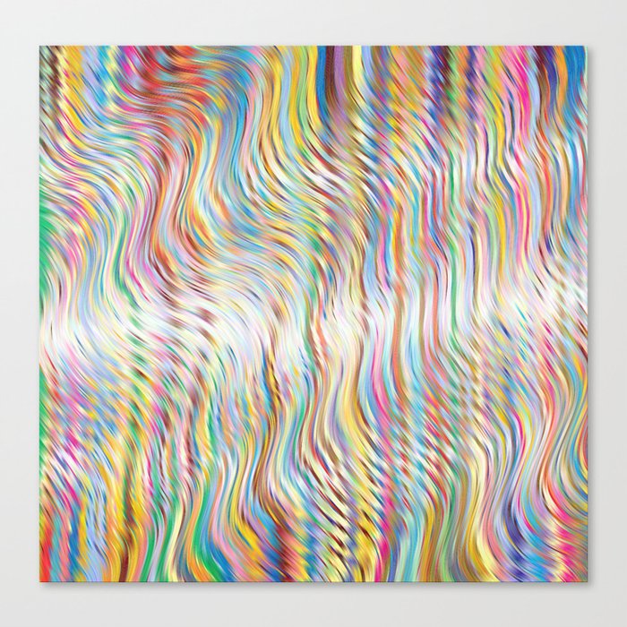 Rainbow Chromatic Ripple. Canvas Print