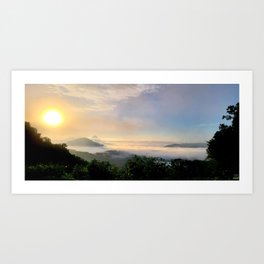 Blue Ridge Parkway Sunrise Art Print | Digital, Photo, Blueridgeparkway, Color, Scenic, Mountain, Clouds, Hdr, Parkway, Brp 