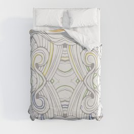 Tribal Latino Colored Duvet Cover