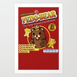 Pombear / Pedobear Crisps Art Print