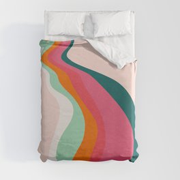 Abstraction_MY_LADY_SEXY_RAINBOW_SMOOTH_POP_ART_0302A Duvet Cover