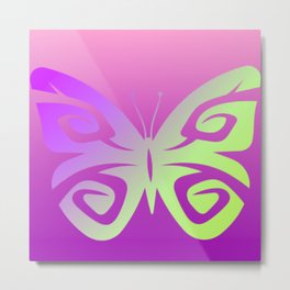 Summer  cute Butterfly Metal Print | Treat, Watercolor, Gift, Favor, Pattern, Digital, Acrylic, Gratitude, Grace, Graphite 