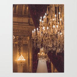 Luxury Chandelier Palace Poster