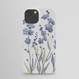 Blue Forget Me Not Blooms iPhone Case