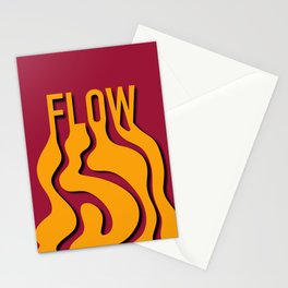 Retro Flow Graphic Stationery Card