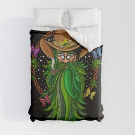 Weed Stoner Cowboy Duvet Cover