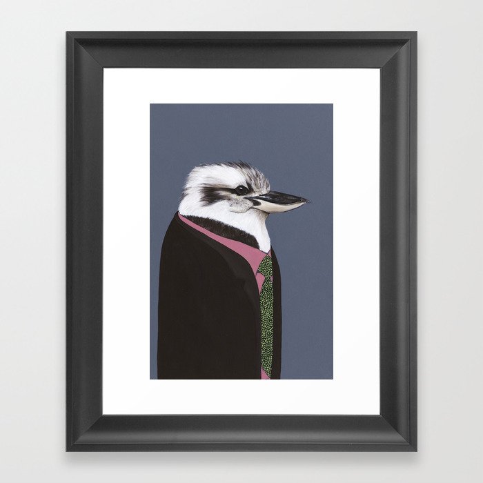 Kookaburra In Suit Framed Art Print
