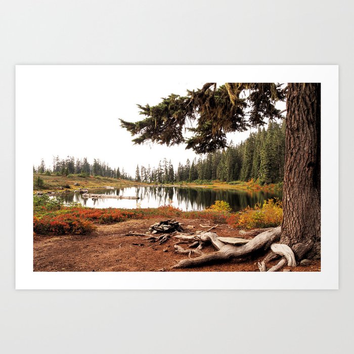 Autumn at the Lake Art Print