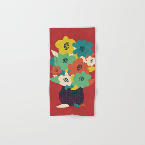 Paper Flowers Hand & Bath Towel