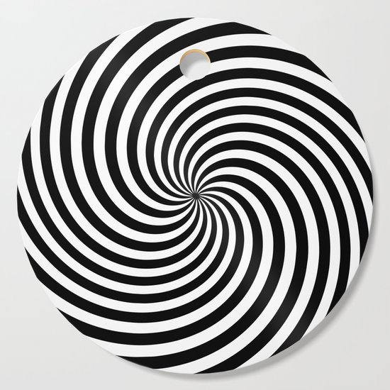 Black And White Op Art Spiral Cutting Board By Lebensartdesign Society6 Black And White Op Art Spiral Cutting Board By Lebensartdesign Society6