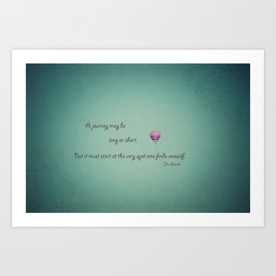 Journey Art Print