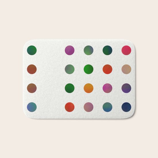 Missing Dots Bath Mat