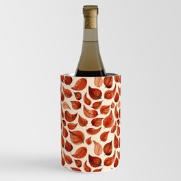Autumn Leaves Hand Painted Watercolor Pattern Wine Chiller