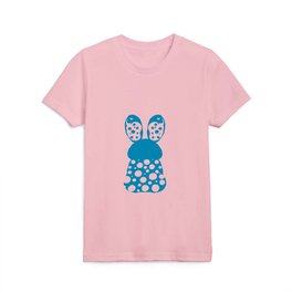 Bunny blue Kids T Shirt