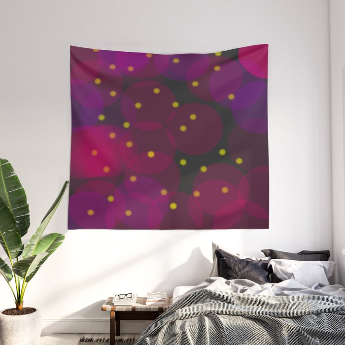 Wall tapestry sales with fairy lights