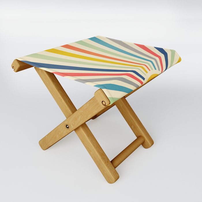 Sun Retro Art III Folding Stool