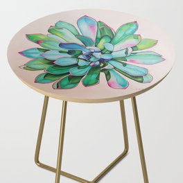 Cactus Oil Painting Side Table