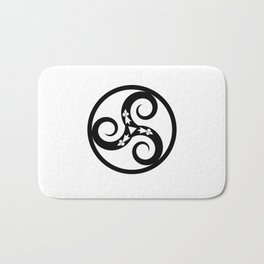 Old Celtic Symbol representing earth, fire, air and water. Bath Mat