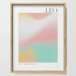Leo Abstract Aura Serving Tray