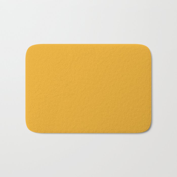 Bright Golden Yellow Pairs Coloro Mellow Yellow 034-70-33 / Accent Shade / Hue / All One Colour Bath Mat