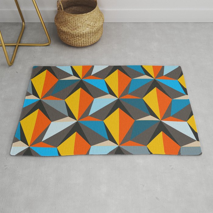 Vivid colors Geometric fine modern art for home decoration  | Modern art Rug