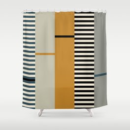 Irregular Stripes 2 neutral Shower Curtain