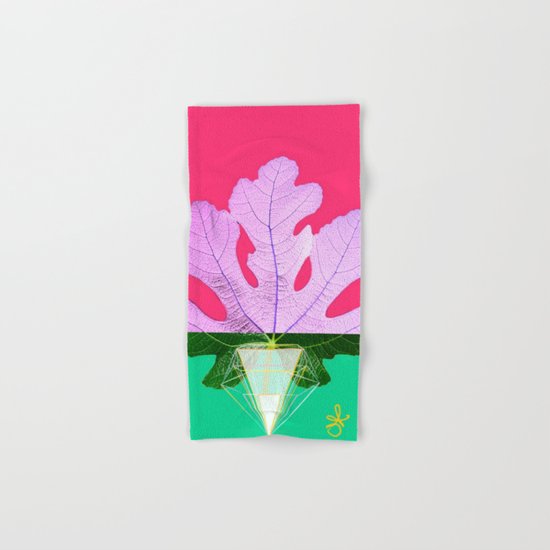 Fig Leaf Diamond Christmas Half and Half Hand & Bath Towel