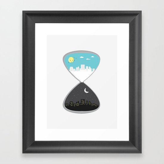 Day & Night Framed Art Print