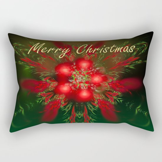 Merry Christmas Rectangular Pillow