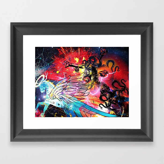 Ancients Series #1 - The Eternal Fight Framed Art Print