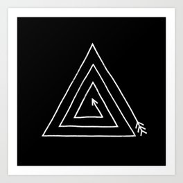 Arrow Triangle Art Print