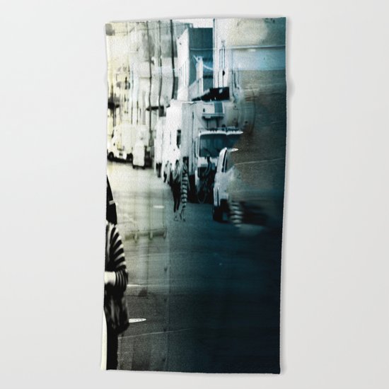 City Stripes Beach Towel