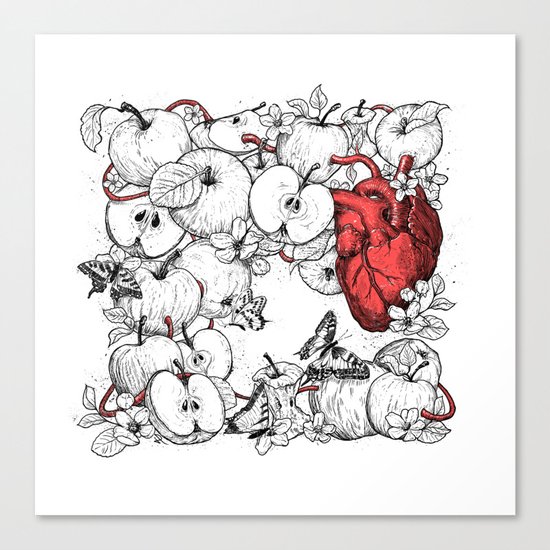 coronary apples Canvas Print