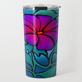 Stained Glass Flower Travel Mug