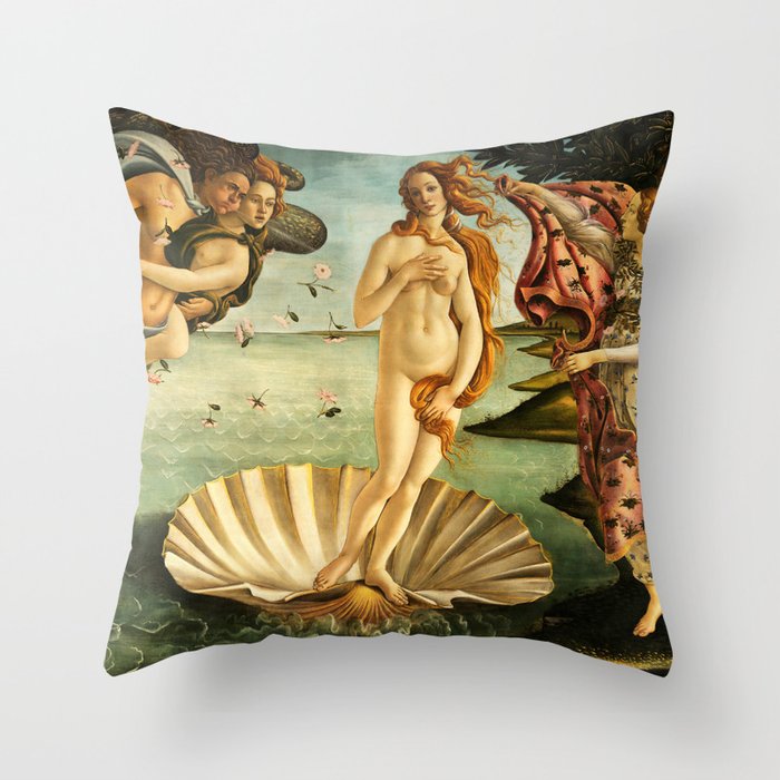 Sandro Botticelli The Birth Of Venus Throw Pillow
