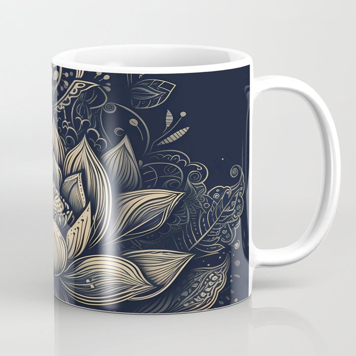 Lotus Mandala Flower Coffee Mug