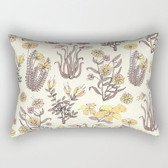 yellow garden Rectangular Pillow