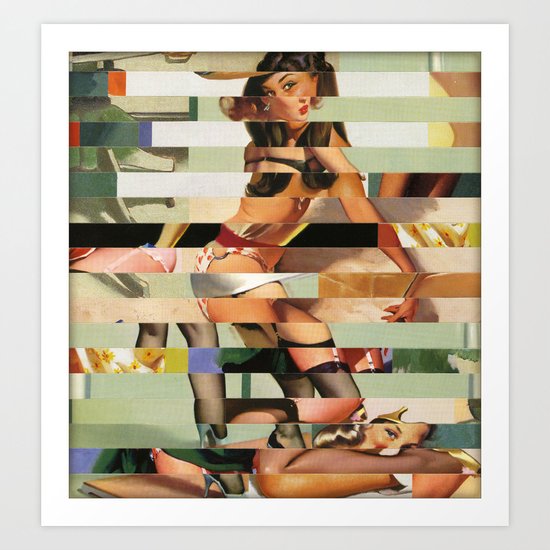 Glitch Pin-Up Redux: Randi Art Print