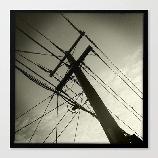 power lines Canvas Print