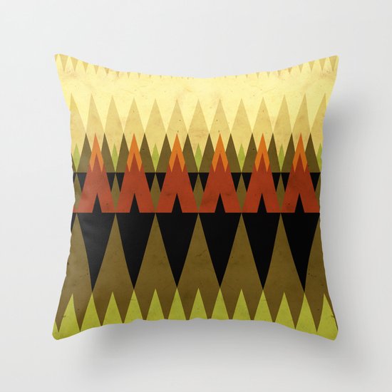 living in the woods Throw Pillow