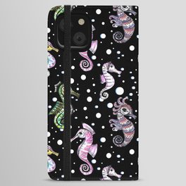 Seahorses Parade iPhone Wallet Case