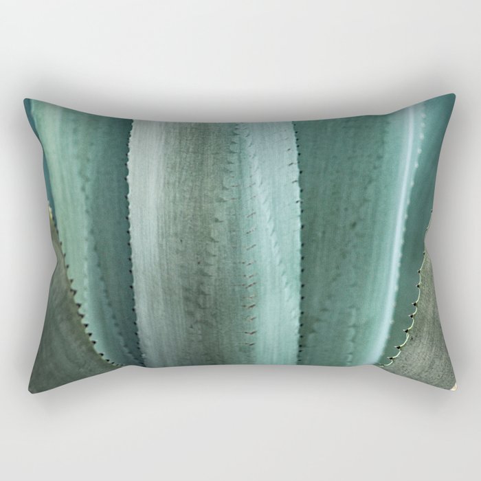 Agave Cactus Leaves  Detail Closeup Rectangular Pillow